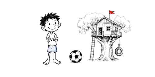Jimmy and his treehouse — Book One illustration